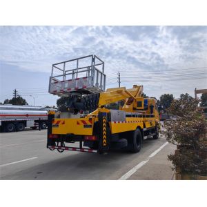 Buy cheap Export 32m Dongfeng Euro 2 High Altitude Operation Platform Truck Mounted Crane Vehicle from wholesalers