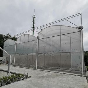 Buy cheap Ventilation Windproof Greenhouse With Pvc Cover Commercial Polycarbonate Greenhouse Kits from wholesalers