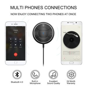 Portable Wireless Audio Adapter 3.5mm Aux Stereo Output Bluetooth Adapter