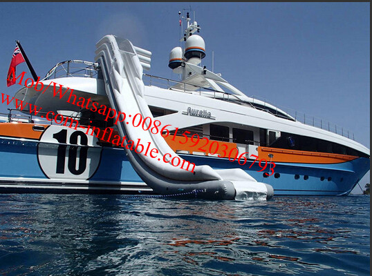 Mini water slide for boat aqua slide