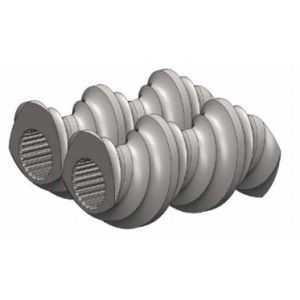 Nitriding Extruder Screw Elements , Extrusion Machine Parts For Toshiba