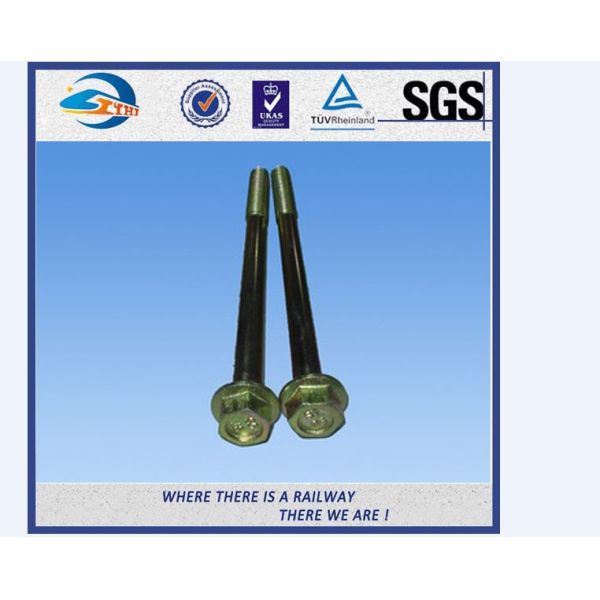 SCM435 10B38 Alloy Stee Rail Bolt Fastener 12.9 Grade With Chrome Plated