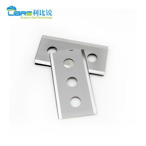 Buy cheap 43x22x0.2mm Carbide Slotted Razor Blades Film Slitting Blade three Hole Double Edge from wholesalers