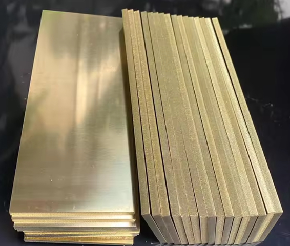 Buy cheap Phosphor Bronze Brass Sheet Construction Chemical Industries Decorative Use Bright Includes Bending Cutting Welding Features from wholesalers