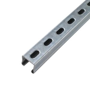 Buy cheap 9/16 Inch Hole Size Solid Strut Channel with 14 Holes and 200 Lbs Weight Capacity for Construction Support from wholesalers