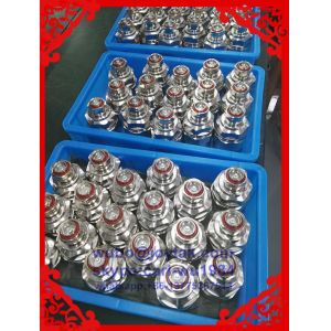 Buy cheap DIN 7/16 male connector clamp type for 1-5/8 leaking cable export to US market all brass from wholesalers