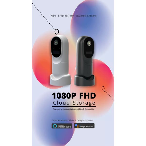 Buy cheap Outdoor 1080P Wide Angle Security Camera , IP Network Camera Wire Free Battery from wholesalers