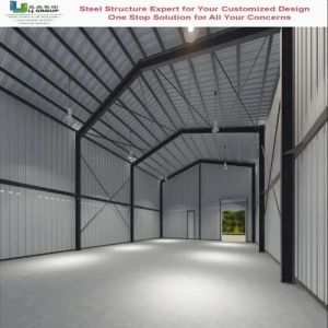 Buy cheap Q355B Prefabricated Steel Structure Warehouse with Galvanized Frame from wholesalers