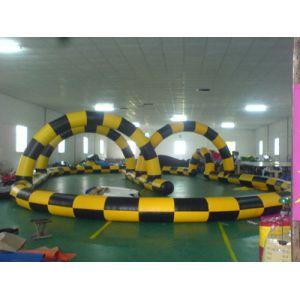 Buy cheap Simple Design Inflatable Race Track, Inflatable Go Kart Track, Inflatable Karting Track for Zorb Ball from wholesalers