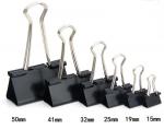 Buy cheap 15mm Black Binder Clip 12 Pcs In Box XSmall Binder Clip 60pcs In PP Box from wholesalers