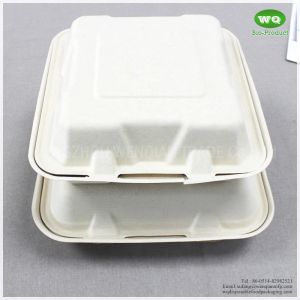 Buy cheap Green And Energy 8*8 And 9*9 Inch1-Compartment, Compostable Clamshell, Natural Bagasse Take-Out/To-Go Food Boxes from wholesalers