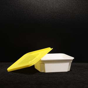 Customized Colored Lid PP Plastic Lunch Box with Snap On Lid