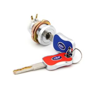 China 10 Pins Iron Housing Furniture Cam Lock Key Switch Nickel Finish Matching Screw on sale