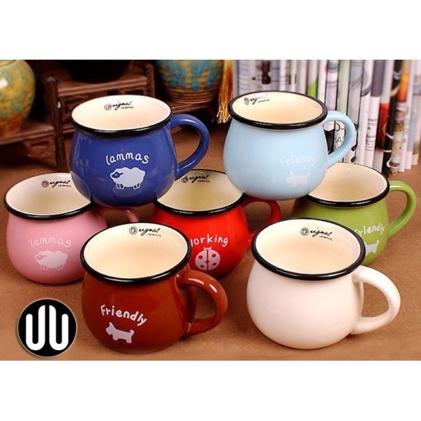 Buy cheap Mouth Line 150ml 6x7cm Custom Ceramic Travel Mug from wholesalers