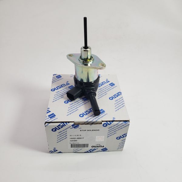 Quality OUSIMA High Quality 1A021-60017 Fuel Stop Solenoid 12V Flameout Solenoid Valve In Stock For KUBATO Excavator for sale
