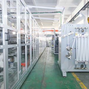 Easy Maintenance Baby Diaper Making Machine Automated Material Distribution