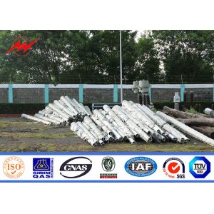 Buy cheap 3mm Thickness 40ft 500KG Gr65 Electrical Power Pole , Electrical Transmission Poles from wholesalers
