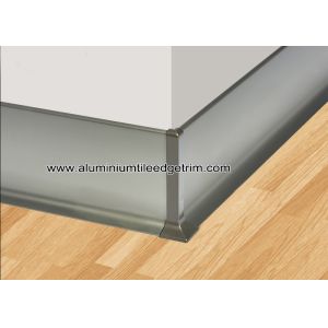 Buy cheap Luxury Matt Champagne Aluminium Shadowline Skirting With 8cm Height from wholesalers