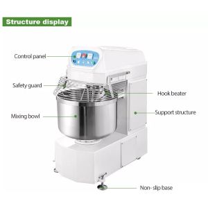 China Spiral 220v Commercial Flour Mixer , Dough Mixer Bakery on sale