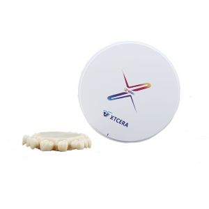 Buy cheap 1250HV 1100mpa Zirconia Teeth Crowns Blank 55% Translucent from wholesalers