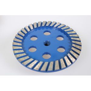 Buy cheap 5mm Semented Diamond Cup Wheel , Double Layer Segmented Concrete Grinding Cup Wheel from wholesalers