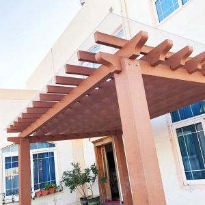 Buy cheap Custom WPC Pergola Waterproof Modern Wood Pergola Low Maintenance from wholesalers