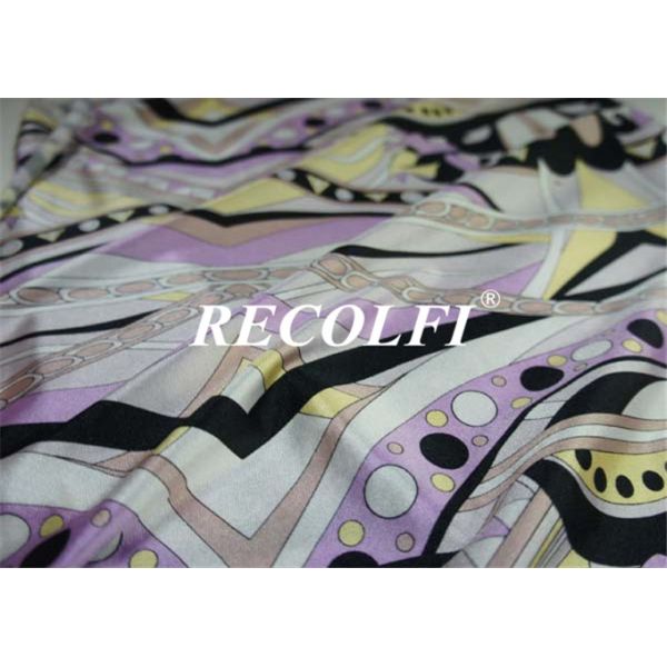 Buy cheap Geometry Recycled Polyester Spandex Fitness Leggings Washable Dry Easily from wholesalers