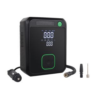 Rechargeable Cordless Digital Car Air Compressor With LCD Display Portable DC