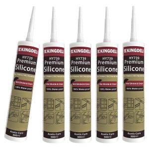 Buy cheap High Quality Acetic Cure Adhesive Silicon RTV Transparent Glass Sealant from wholesalers