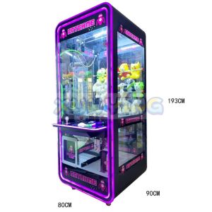 Buy cheap Amusement Game Center Indoor Arcade Games Transparent Claw Machine with US Plug Type from wholesalers