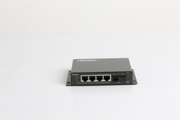 Quality HiOSO DC12V Ethernet Access Switch , 5 Port Industrial Ethernet Switch for sale