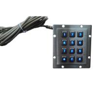 China NEMA4 RS485 Wireless Number Pad , Custom Computer Numeric Keypad Panel Mounting for sale
