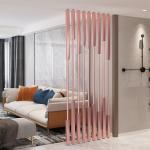 Buy cheap Aluminum Pink Column Screen Partition Divider For Living Room from wholesalers