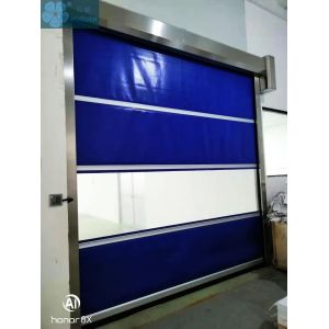 Automatic PVC Plastic High Speed Rolling Shutter Door for Warehouse with Clear