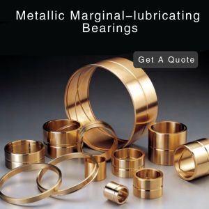 Metallic Marginal Lubricated Bronze Sleeve Bearings CuSn5Pb5Zn5