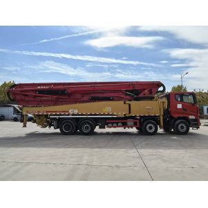 2021 Used SANY 56m Truck Mounted Concrete Pump with 180 m³/h Output and 12 MPa