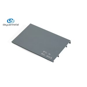Waterproof 6463 Aluminum Skirting Board With No Countersunk Drilled Sand Feeling