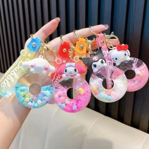 Buy cheap Donut Liquid Quicksand Keychain Kuromi Melody Kitty Cinnamoroll Kawaii from wholesalers