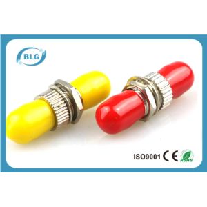 Buy cheap Red Or Yellow Fiber Optic Connector Adapters With Brozen Sleeve Low Repeatibility from wholesalers