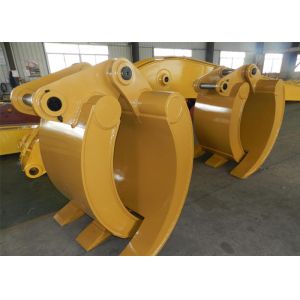 Wearable Steel Mechanical Excavator Grapple Bucket with Rod