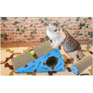 Various Color Corner Cat Scratcher SGS 100% Eco - Friendly With Water Repellent