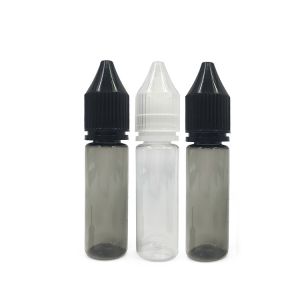 15ml Transparent Childproof PET Plastic Bottle For E Liquid
