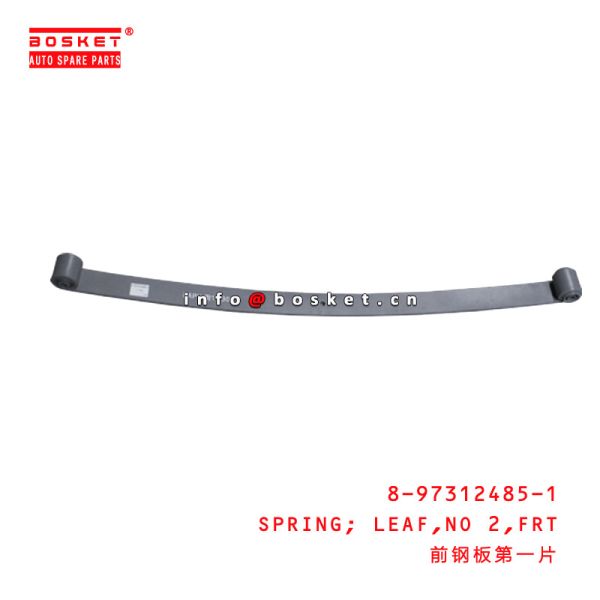 Quality ISUZU NQR 8-97312485-1 Truck Chassis Parts Rear Main Leaf Spring 8973124851 for sale