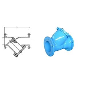 Buy cheap Port Size with Customer's Requirements Ductile Iron Y Strainer Double Flange Water from wholesalers