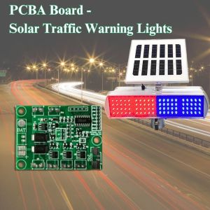 Buy cheap Polycarbonate LED Solar Traffic Yellow Flashing Light pcb pcba from wholesalers