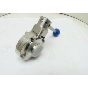Buy cheap ASME Standard T316L 1" Tri Clamp Butterfly Valve from wholesalers