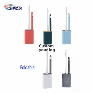 Buy cheap 38cm Long Handle Carpet Brush TPR Silicone Material 195g Multi Color Toilet Brush With Holder from wholesalers