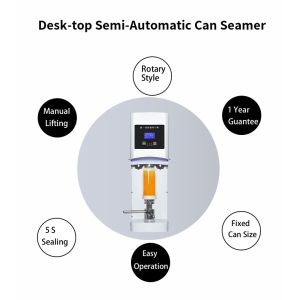 Buy cheap High Speed Semi Automatic Soda beer Canning Machine Bottle Sealing Machine from wholesalers