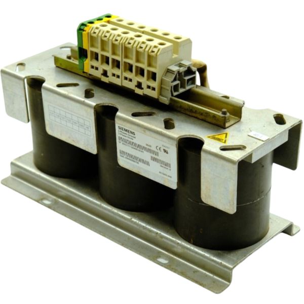 SIEMENS 6SN1111-0AA00-0CA1 REACTOR, COM-HF 3X0,4MH 67A F. E/R 36KW SIMODRIVE 611