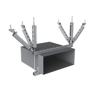 China Fire Rated Adjustable Galvanized Ductwork Seismic Bracing System For Earthquake Resistance on sale